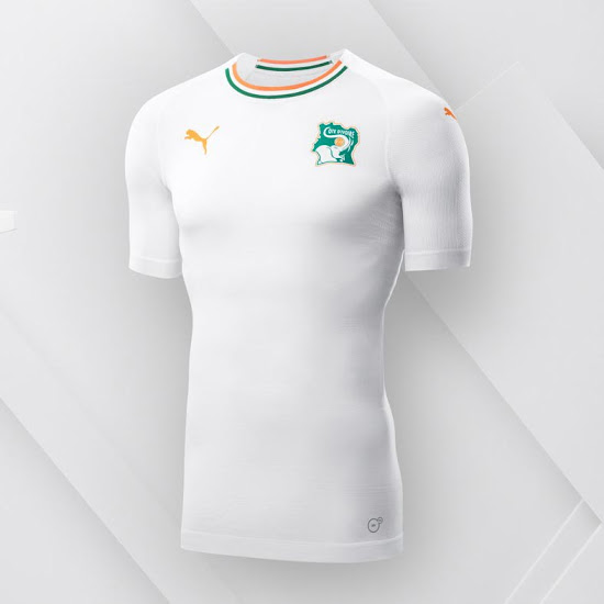 Cote Ivoire 2018 maillot exterieur blanc