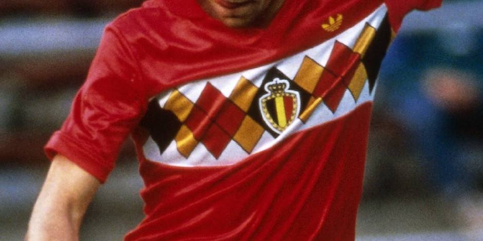 Belgique maillot motif 1984 inspiration 2018