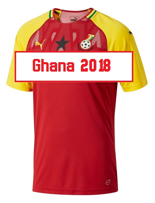 Ghana 2018 maillot de foot domicile