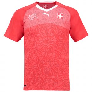 Suisse 2018 maillot domicile foot