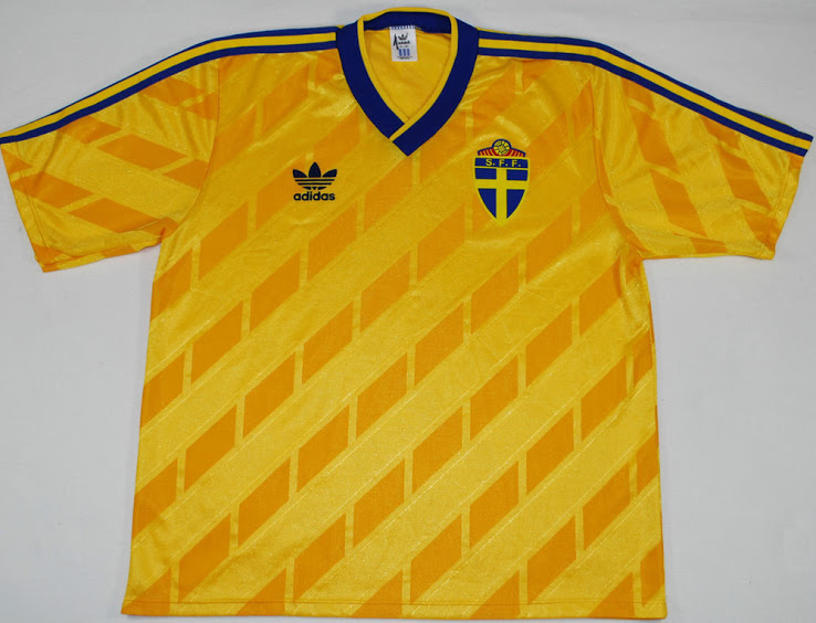 maillot foot Suède 1988
