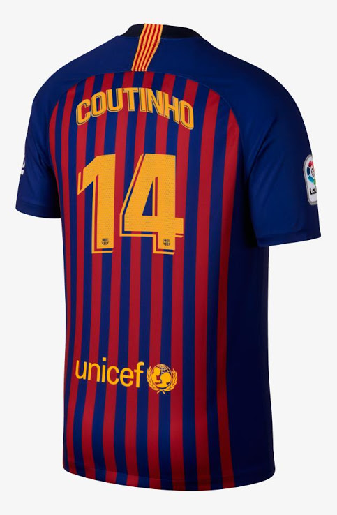 Flocage maillot FC Barcelone 2018 2019