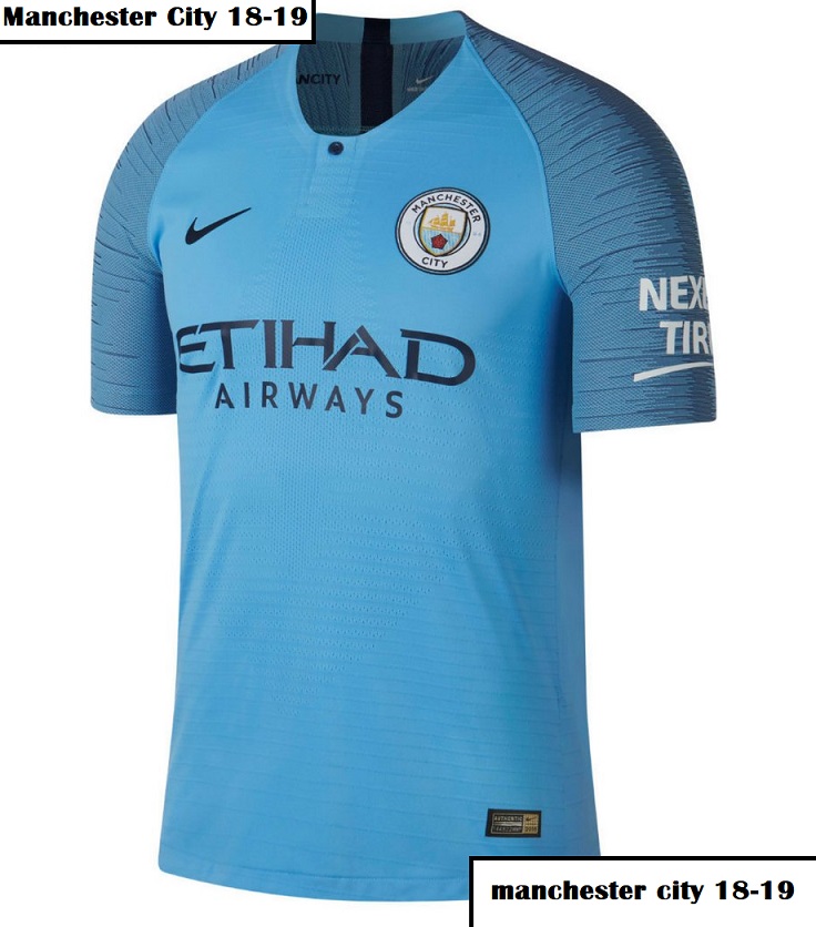 Manchester City 2019 maillot foot domicile officiel 2018 2019