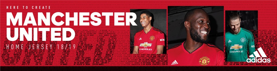 Manchester United 2018 2019 maillot rouge domicile foot