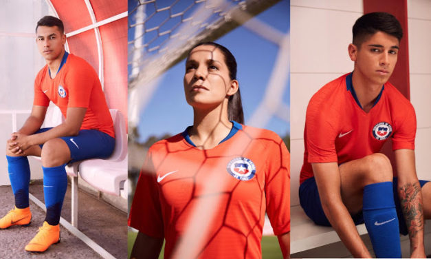 Les nouveaux maillots de foot Chili 2018