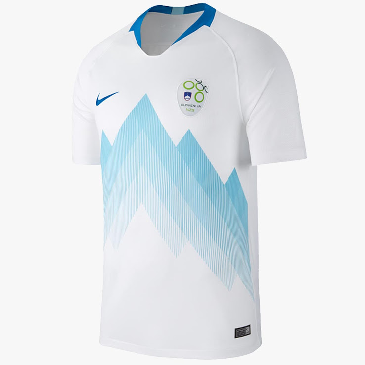 Slovénie 2018 maillot domicile football