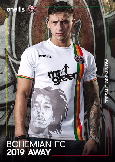 Bob Marley maillot extérieur Bohemians FC 2019