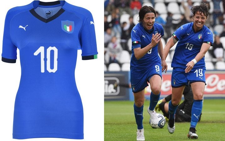Italie maillot domicile coupe du monde féminine 2019