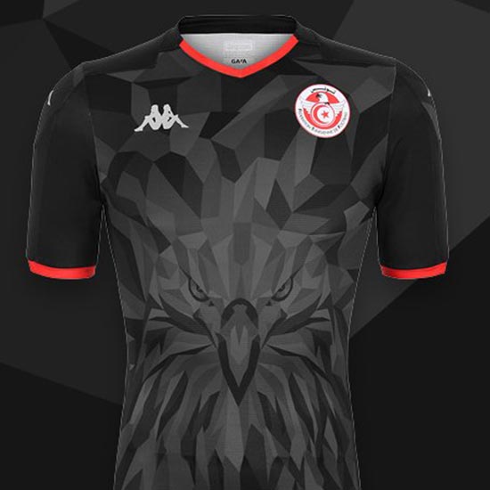 Tunisie CAN 2019 nouveau maillot third Kappa