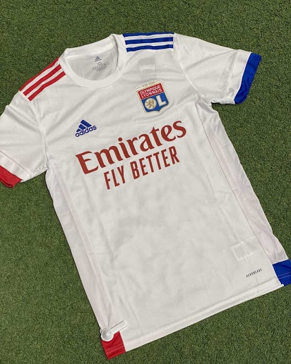 Lyon 2021 nouveau maillot domicile Fly Emirates