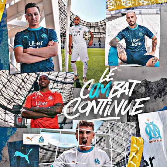 Marseille 2021 nouveaux maillots de foot OM