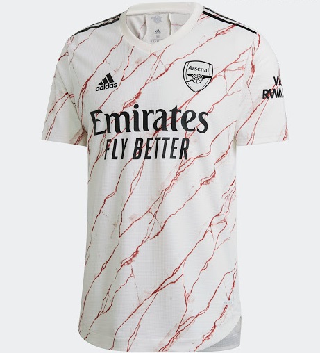 Arsenal 2021 nouveau maillot exterieur Adidas 1