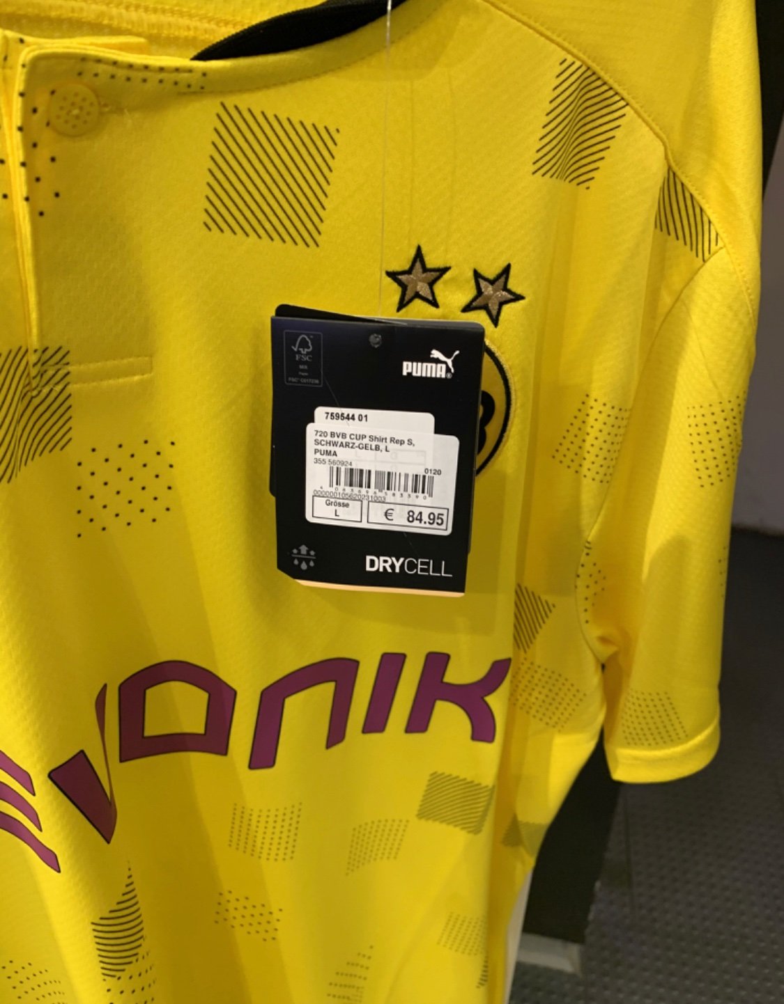 Dortmund 2021 quatrieme maillot details