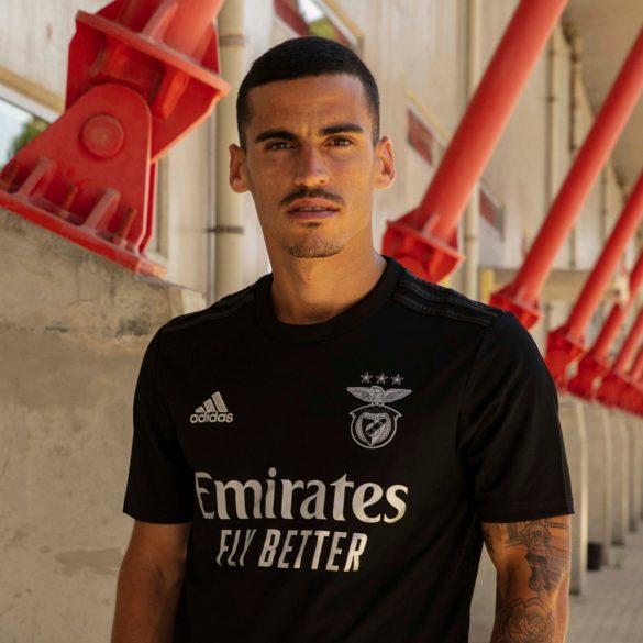 Benfica 2021 maillot exterieur Adidas noir