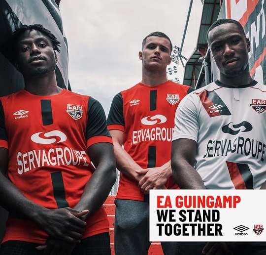 EA Guingamp 2021 maillot domicile Umbro