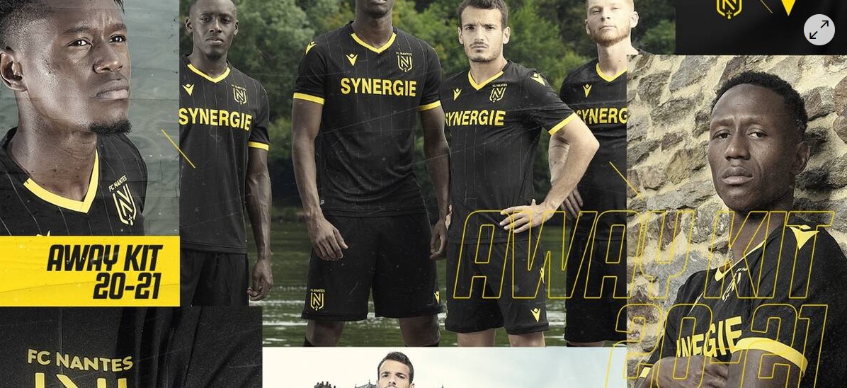 FC Nantes 2021 maillot exterieur officiel