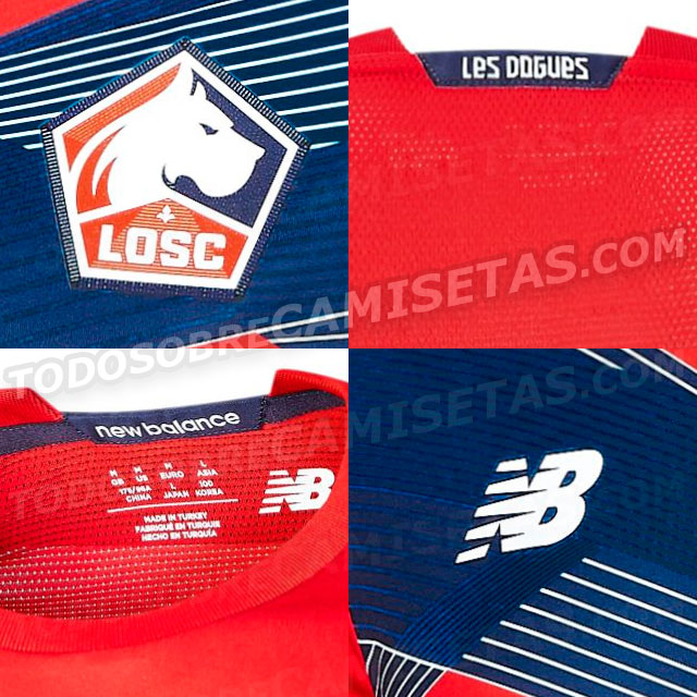 LOSC 2021 maillot domicile Lille New Balance