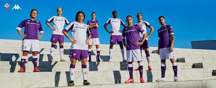 Fiorentina 2021 nouveaux maillots de football Kappa