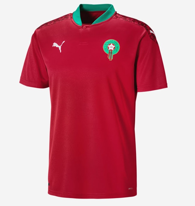 Maroc 2020 2021 maillot domicile foot