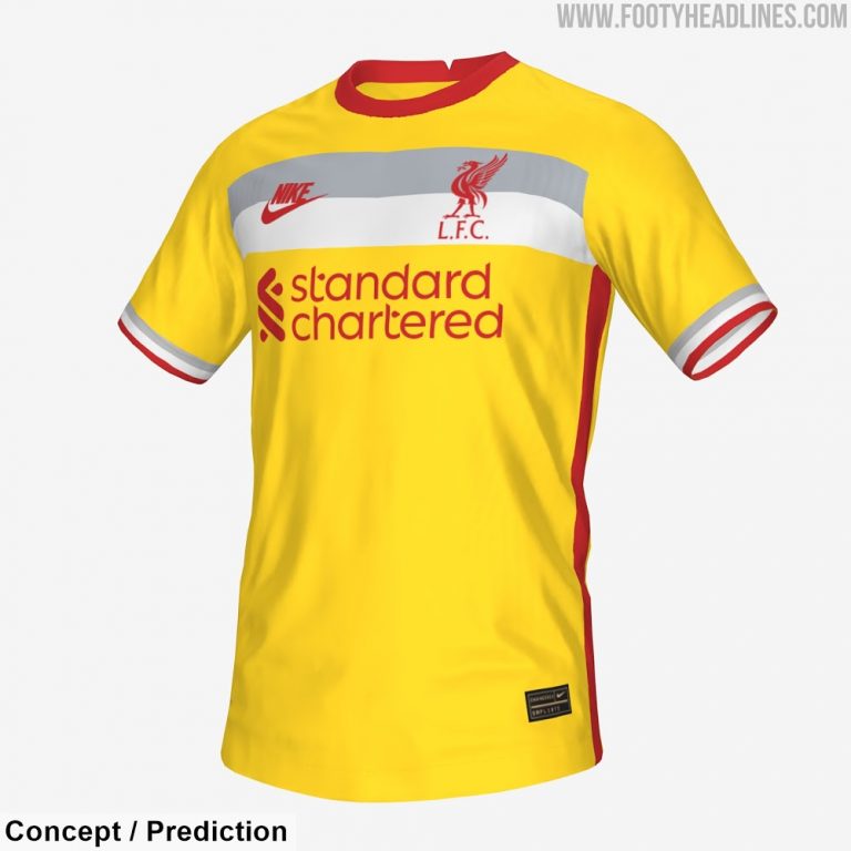 Maillot Liverpool Third 2021/2022, Nike, Taille M, Jaune, état Correct (aisselles Sales)