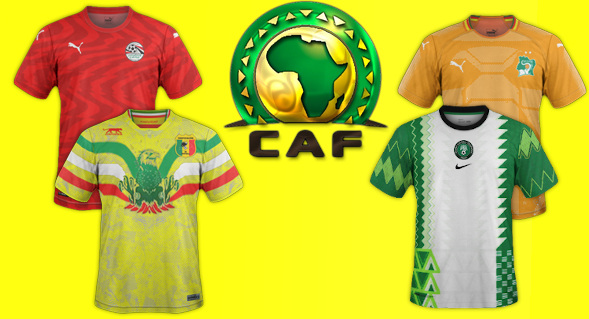 Tous les maillots de foot Afrique zone CAF