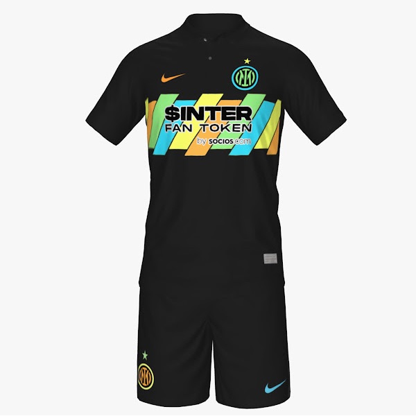 Inter Milan 2022 3eme maillot third foot