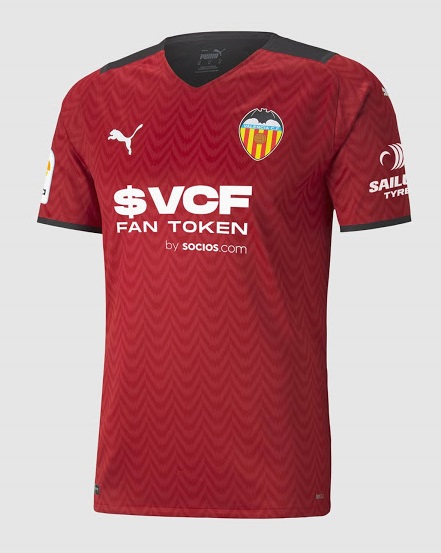Valencia 2022 nouveau maillot exterieur