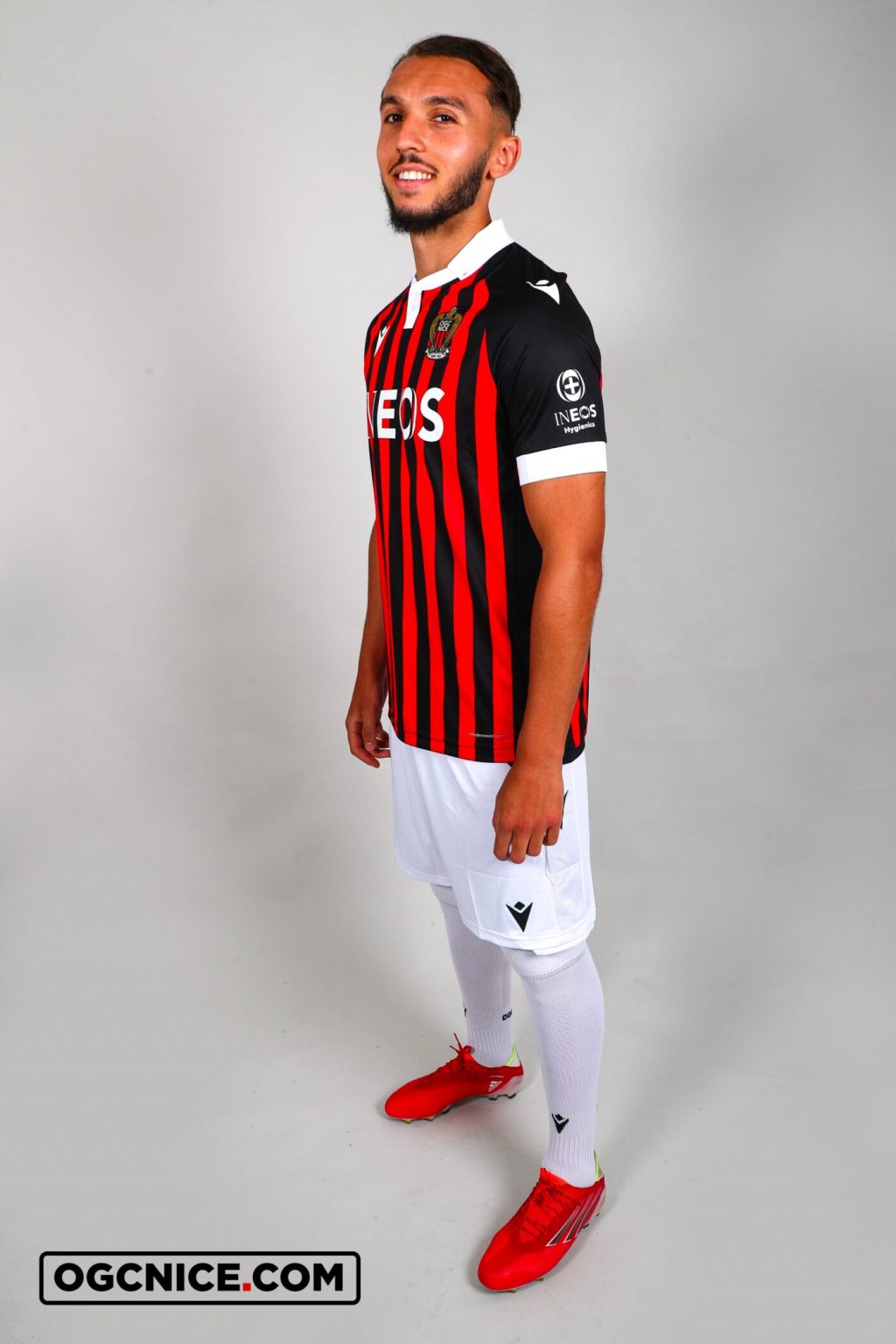 Macron Maillot OGC Nice Exterieur Officiel Football - Blanc - XXL