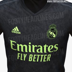 Real Madrid 2023 couleur 3eme maillot third football