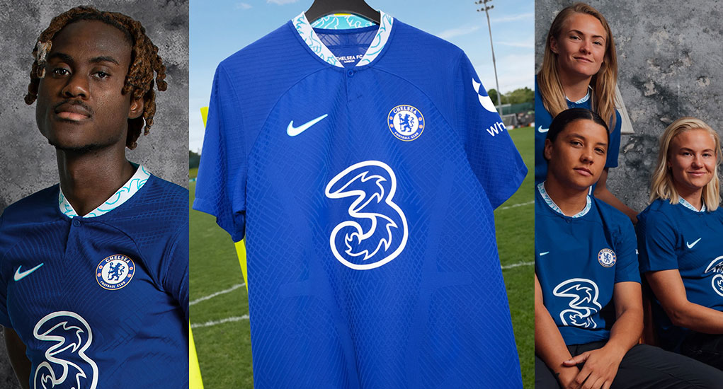 Chelsea 2023 nouveau maillot domicile foot officiel