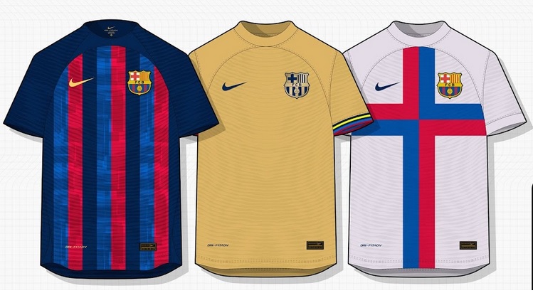 FC Barcelone nouveaux maillots de foot 2022 2023
