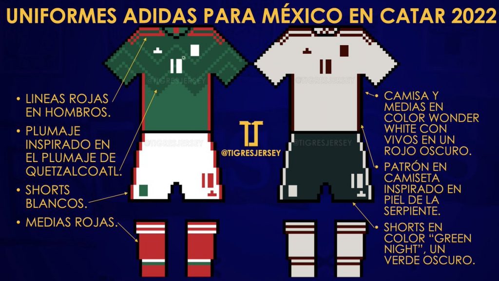 Mexique coupe du monde 2022 nouveaux maillot de foot