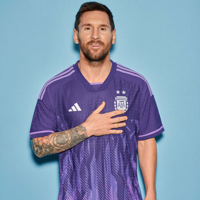 Argentine 2022 maillot de football exterieur coupe du monde 2022 officiel Messi
