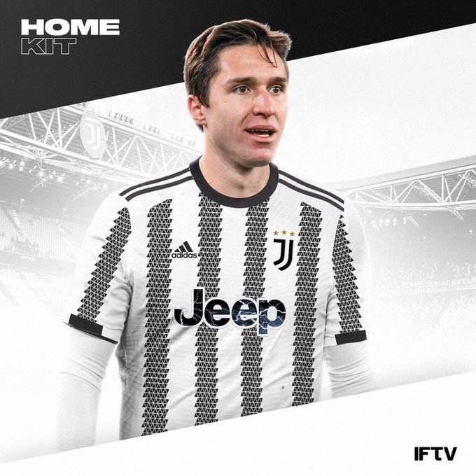 Juventus 2023 maillot de foot domicile montage