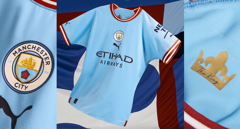 Manchester City 2023 nouveau maillot de foot domicile Puma