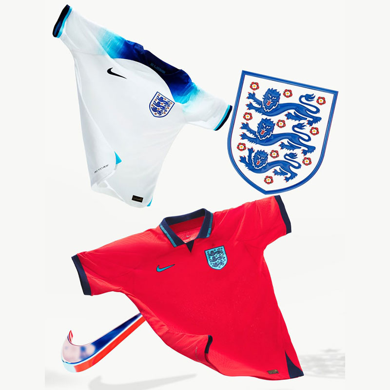 Nouveaux maillots de football Angleterre coupe du monde 2022