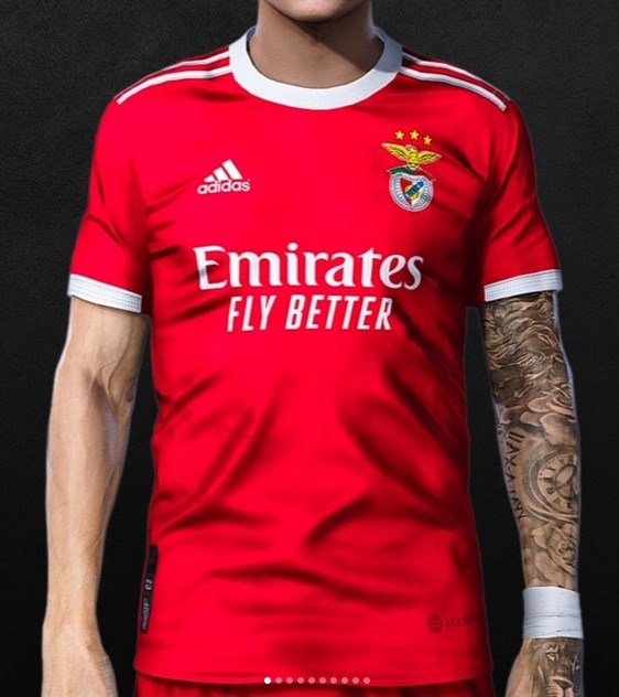 Benfica 2023 maillot de foot domicile possible