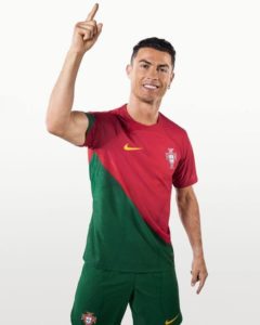 Cristiano Ronaldo maillot Portugal domicile coupe du monde 2022