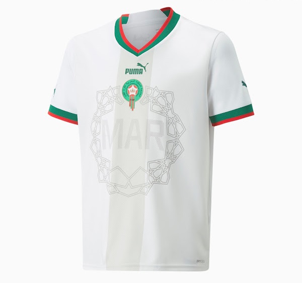 Maroc 2022 nouveau maillot exterieur foot coupe du monde 2022