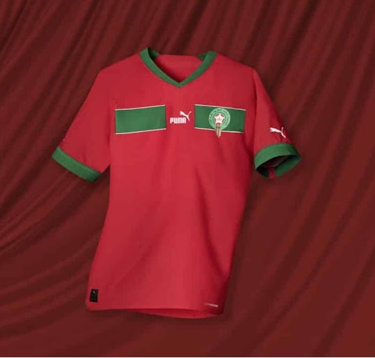 Maroc coupe du monde 2022 nouveau maillot domicile Puma