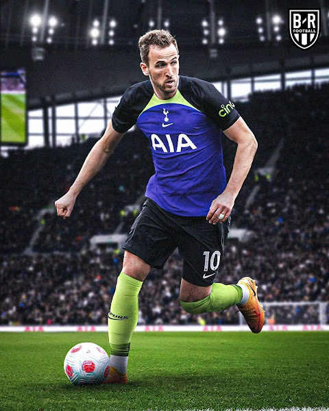 Tottenham 2023 possible maillot exterieur montage Kane