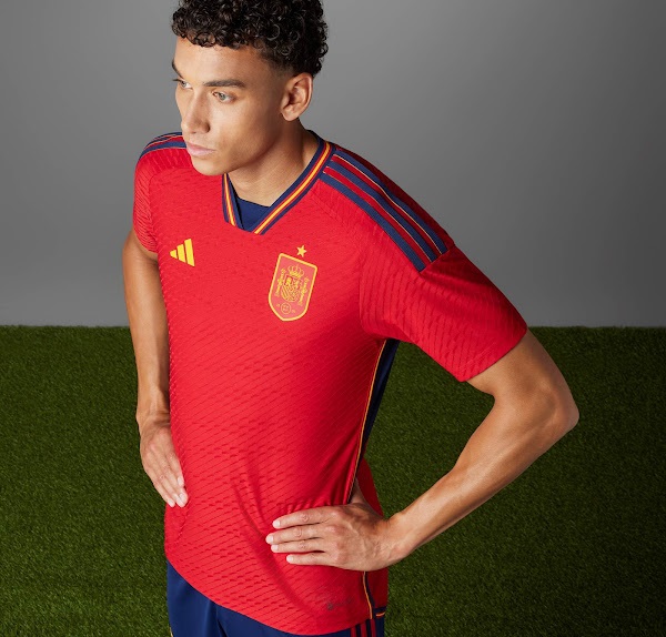 Espagne 2022 maillot de foot domicile coupe du monde 2022 Adidas