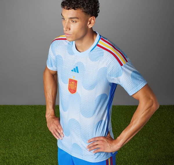 Espagne 2022 maillot de football exterieur coupe du monde 2022