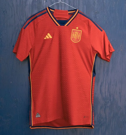 Espagne 2022 maillot domicile coupe du monde 2022 Adidas