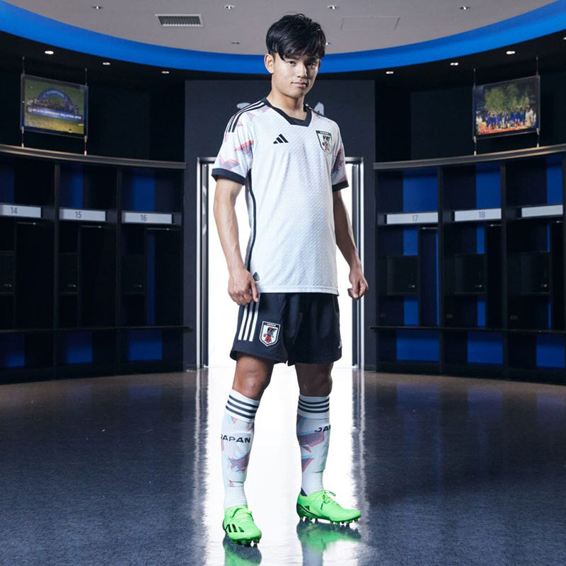 Japon 2022 nouveau maillot de foot exterieur blanc