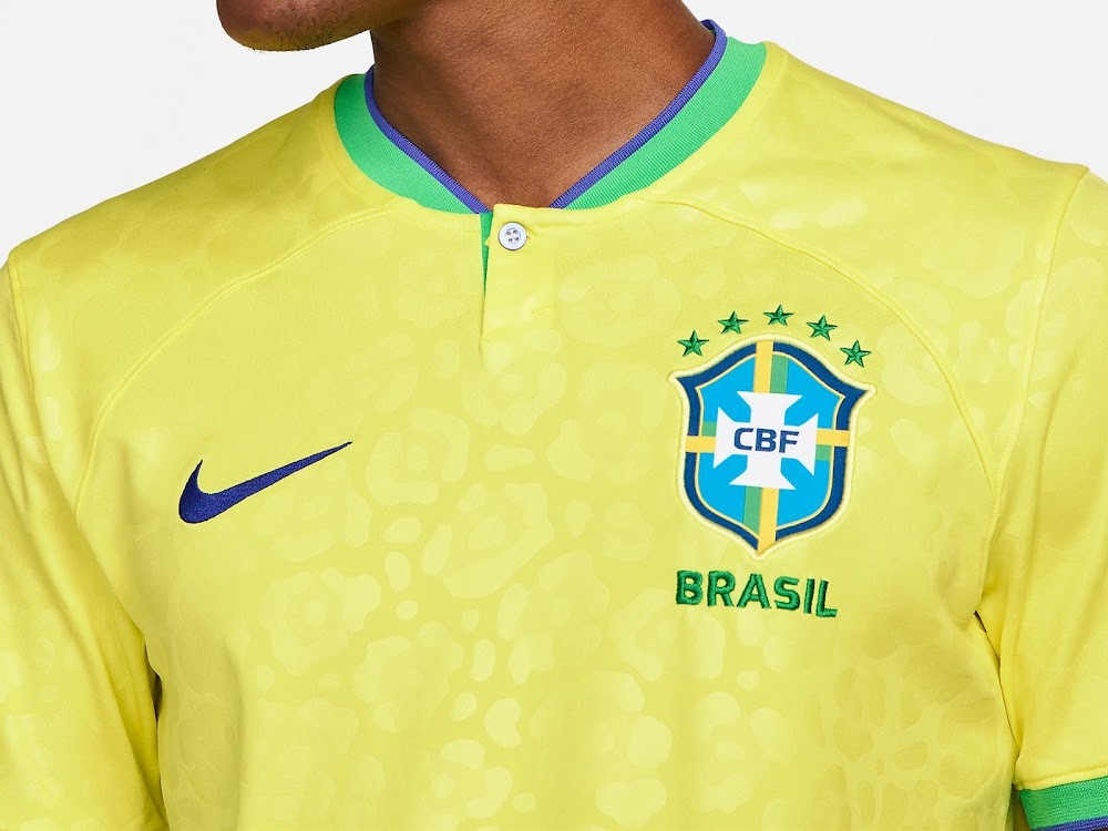 Bresil 2022 nouveau maillot domicile football coupe du monde 2022