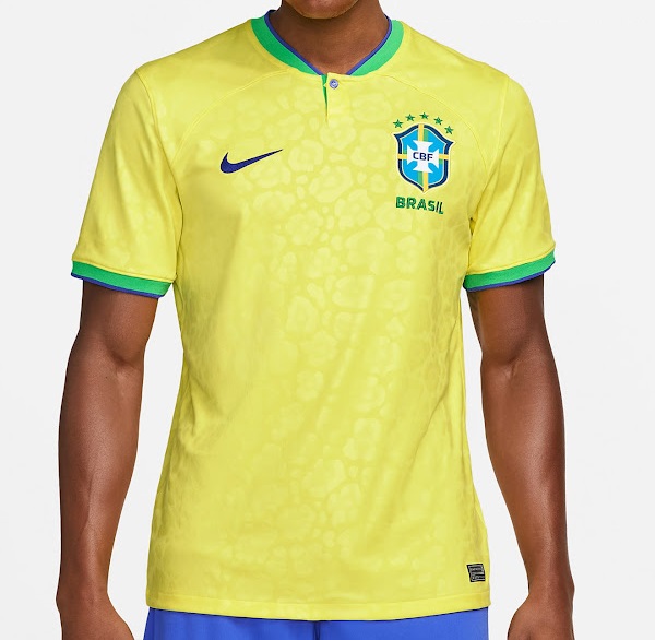 Bresil nouveau maillot domicile Nike coupe du monde 2022