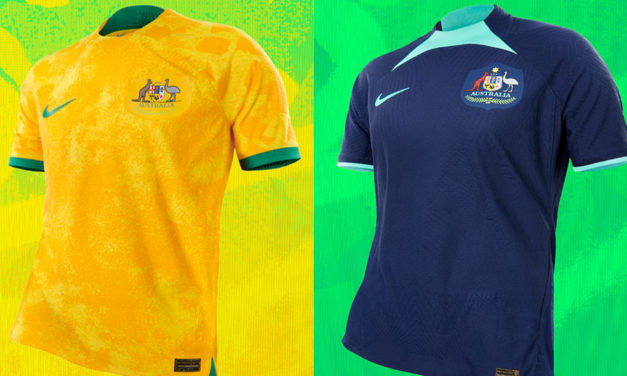 Nouveaux maillots de foot Australie coupe du monde 2022