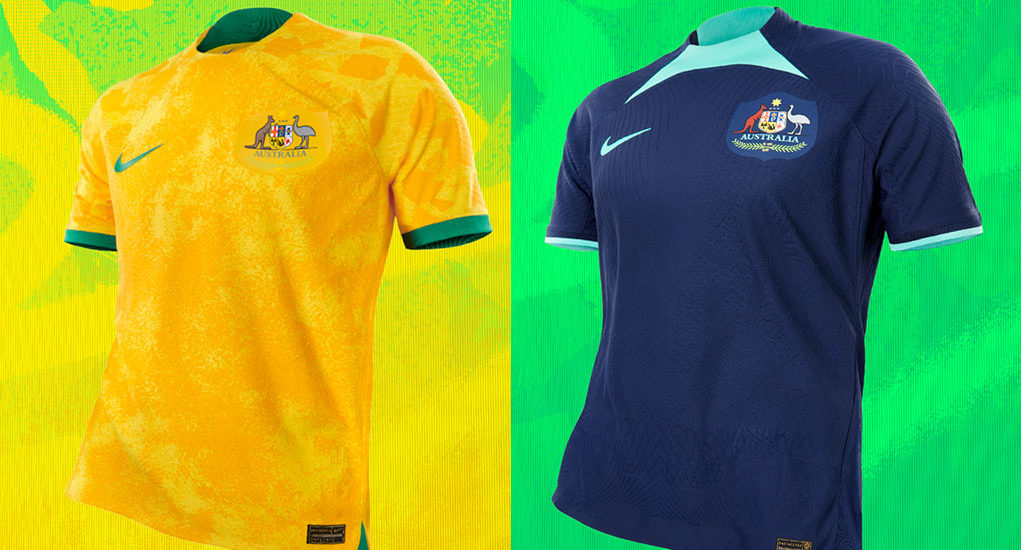 Australie 2022 nouveaux maillots de fooot coupe du monde 2022