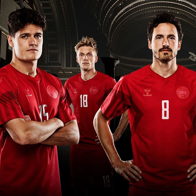 Danemark 2022 nouveau maillot foot domicile coupe du monde 2022